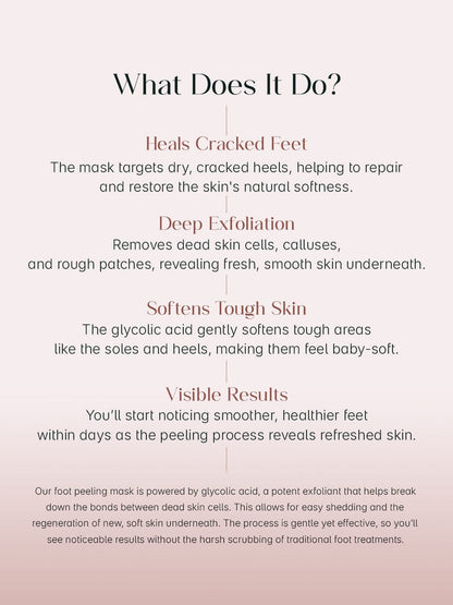 Exfoliating Foot Peel Mask (One pair)